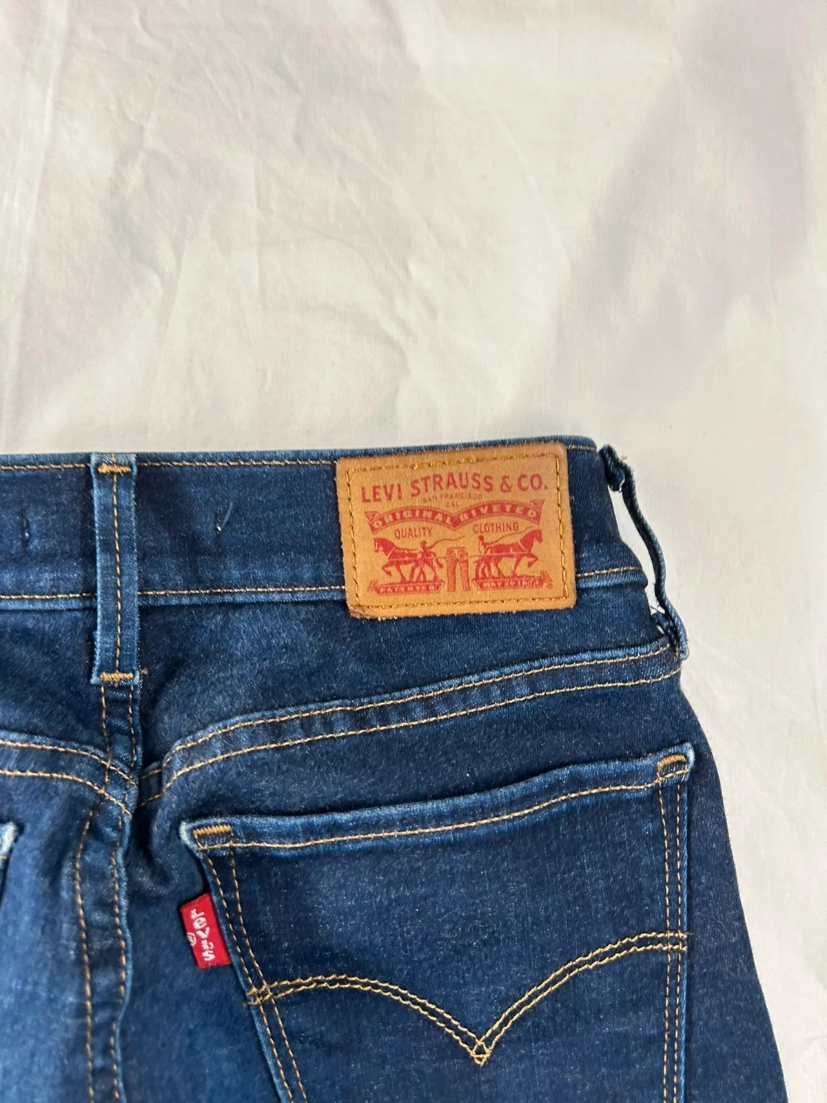 Jean skinny marineblauw Levi's 710 super skinny w24 l30 – photo 18